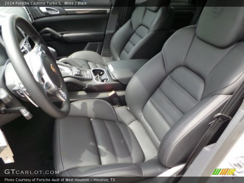 White / Black 2014 Porsche Cayenne Turbo S