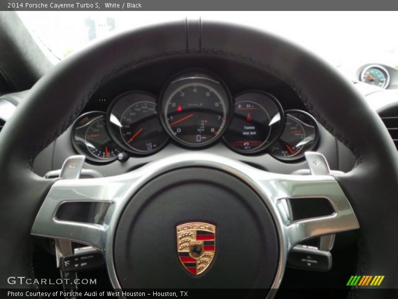 White / Black 2014 Porsche Cayenne Turbo S