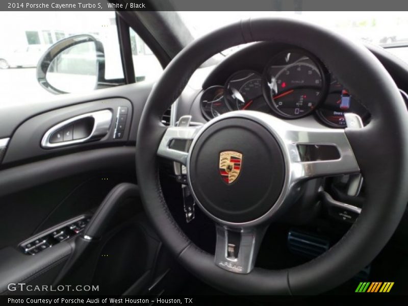 White / Black 2014 Porsche Cayenne Turbo S