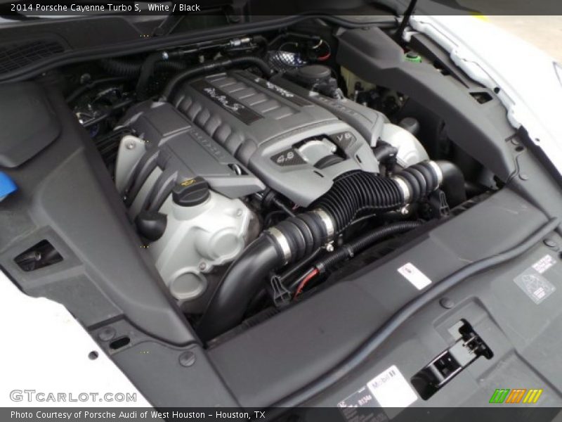 White / Black 2014 Porsche Cayenne Turbo S