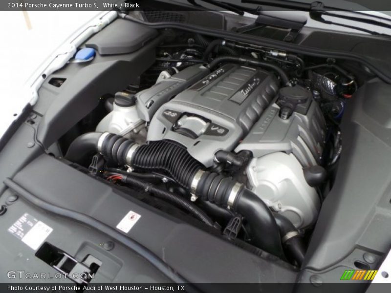 White / Black 2014 Porsche Cayenne Turbo S