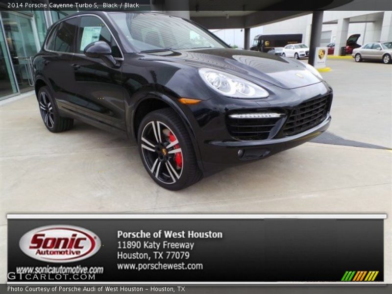 Black / Black 2014 Porsche Cayenne Turbo S