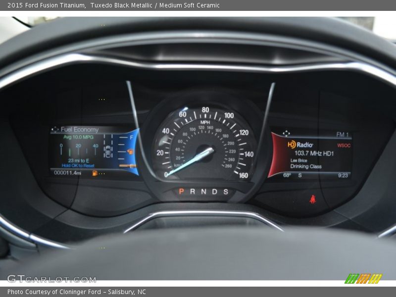 Tuxedo Black Metallic / Medium Soft Ceramic 2015 Ford Fusion Titanium
