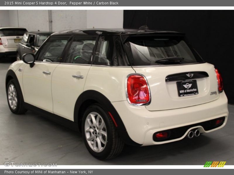Pepper White / Carbon Black 2015 Mini Cooper S Hardtop 4 Door