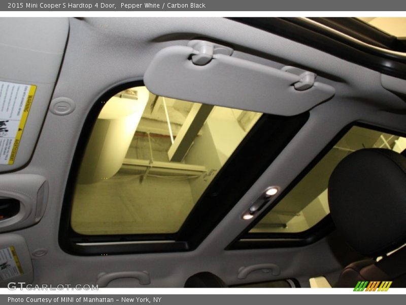 Pepper White / Carbon Black 2015 Mini Cooper S Hardtop 4 Door