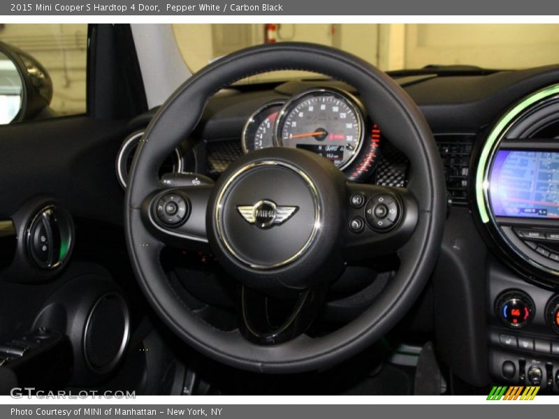 Pepper White / Carbon Black 2015 Mini Cooper S Hardtop 4 Door