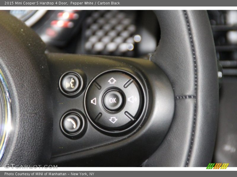 Pepper White / Carbon Black 2015 Mini Cooper S Hardtop 4 Door
