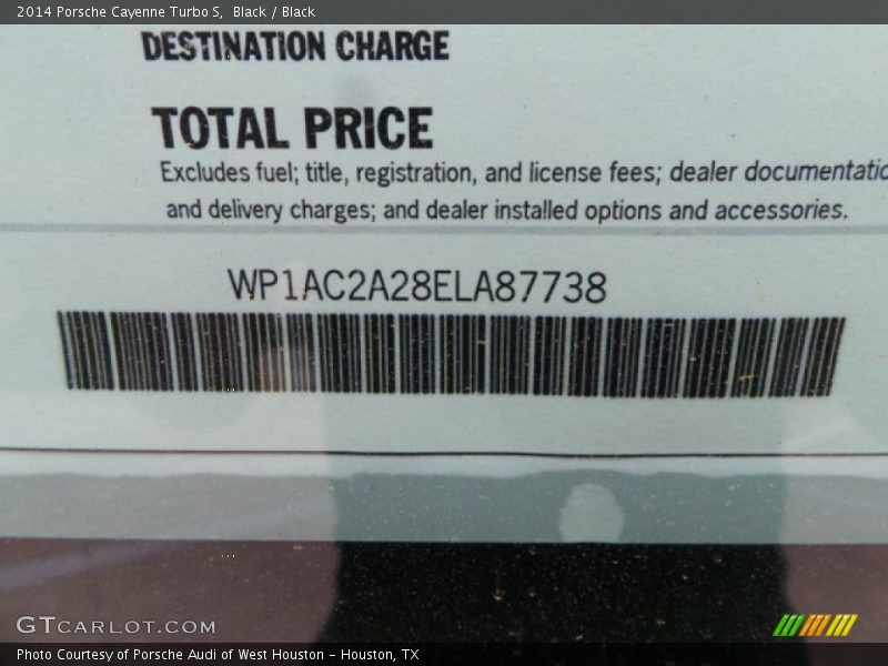 Black / Black 2014 Porsche Cayenne Turbo S