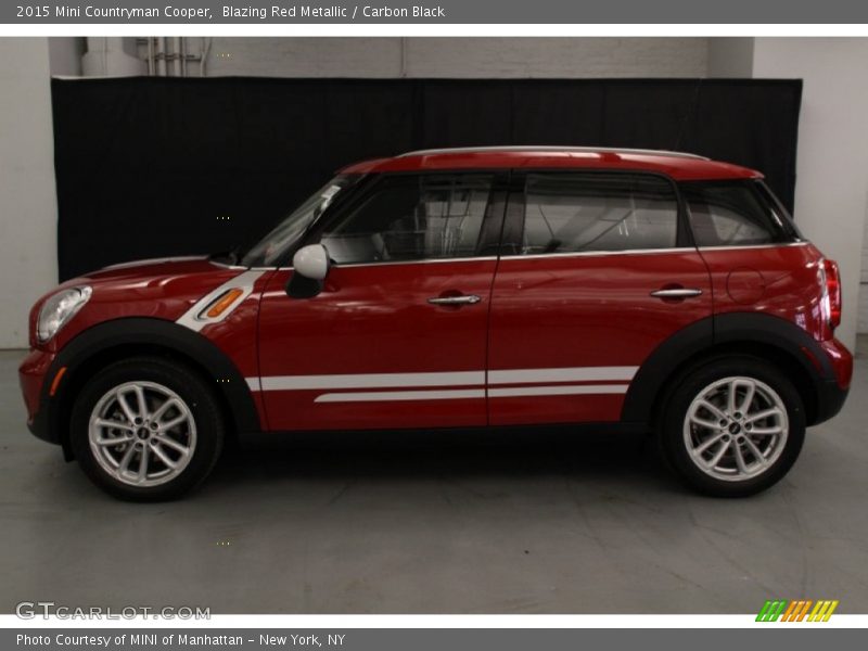 Blazing Red Metallic / Carbon Black 2015 Mini Countryman Cooper