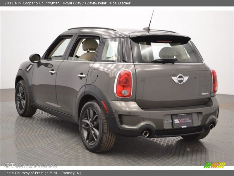 Royal Gray / Gravity Polar Beige Leather 2011 Mini Cooper S Countryman