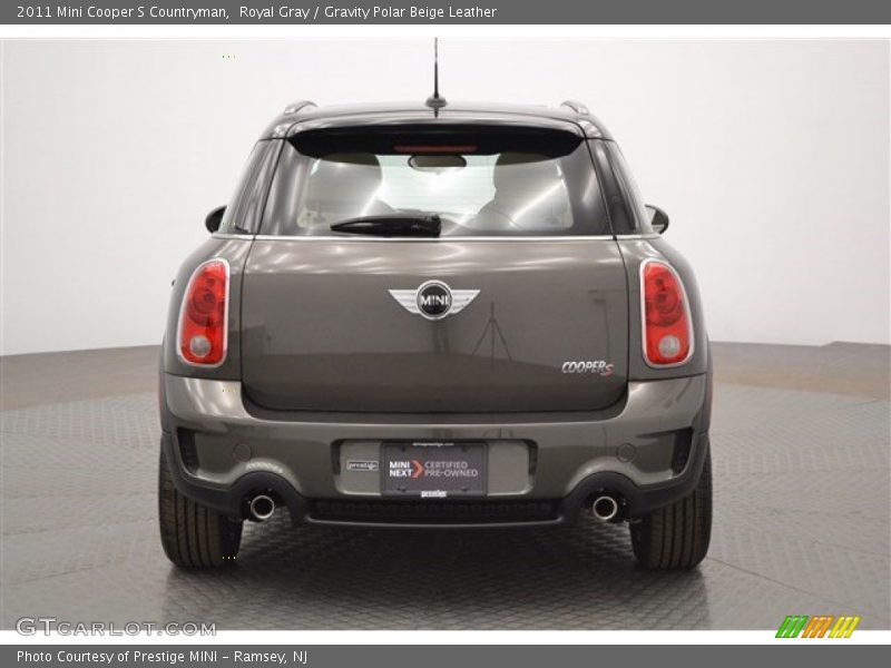 Royal Gray / Gravity Polar Beige Leather 2011 Mini Cooper S Countryman