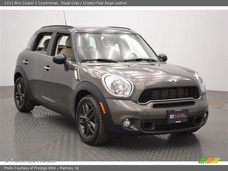 Royal Gray / Gravity Polar Beige Leather 2011 Mini Cooper S Countryman