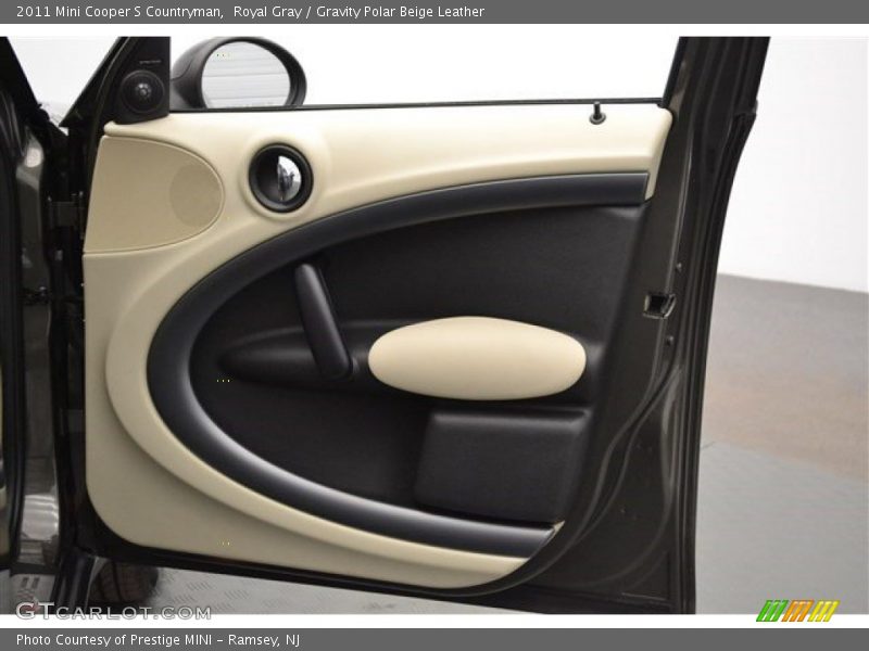 Royal Gray / Gravity Polar Beige Leather 2011 Mini Cooper S Countryman