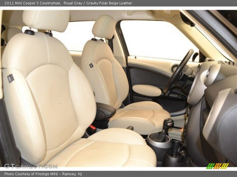 Royal Gray / Gravity Polar Beige Leather 2011 Mini Cooper S Countryman