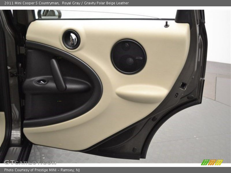 Royal Gray / Gravity Polar Beige Leather 2011 Mini Cooper S Countryman
