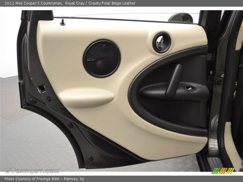 Royal Gray / Gravity Polar Beige Leather 2011 Mini Cooper S Countryman