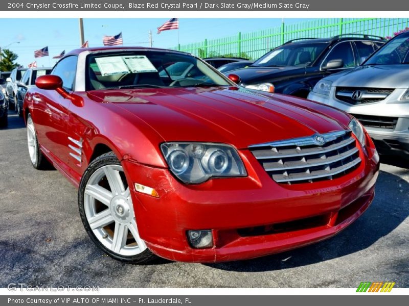 Blaze Red Crystal Pearl / Dark Slate Gray/Medium Slate Gray 2004 Chrysler Crossfire Limited Coupe