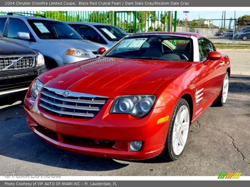 Blaze Red Crystal Pearl / Dark Slate Gray/Medium Slate Gray 2004 Chrysler Crossfire Limited Coupe
