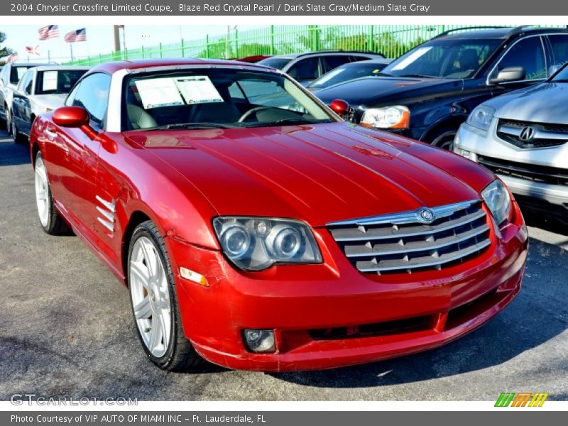 Blaze Red Crystal Pearl / Dark Slate Gray/Medium Slate Gray 2004 Chrysler Crossfire Limited Coupe