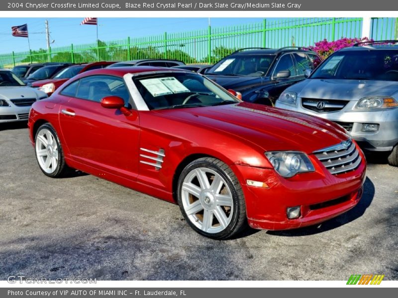Blaze Red Crystal Pearl / Dark Slate Gray/Medium Slate Gray 2004 Chrysler Crossfire Limited Coupe