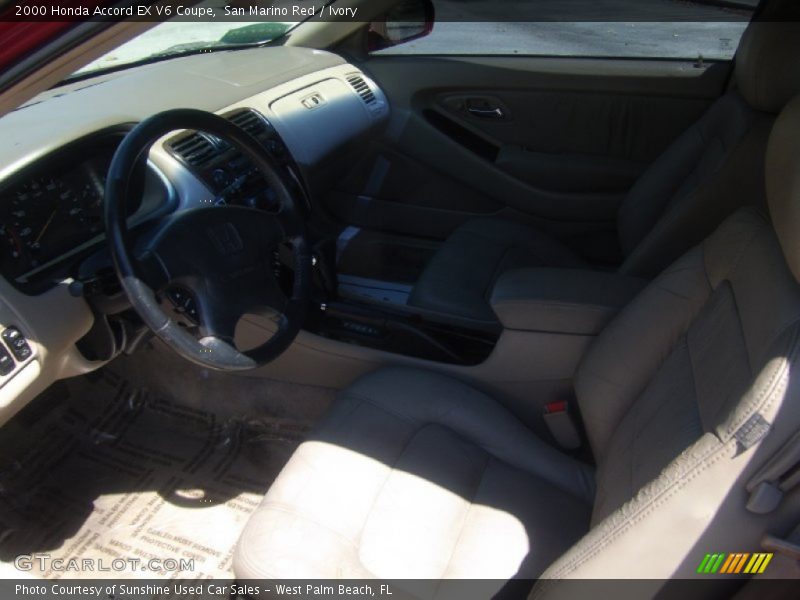 San Marino Red / Ivory 2000 Honda Accord EX V6 Coupe
