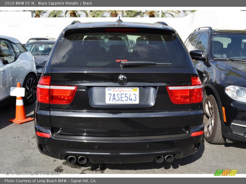 Black Sapphire Metallic / Black 2010 BMW X5 M