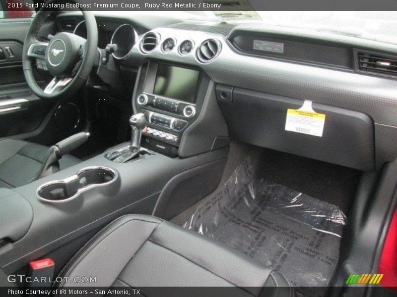 Ruby Red Metallic / Ebony 2015 Ford Mustang EcoBoost Premium Coupe