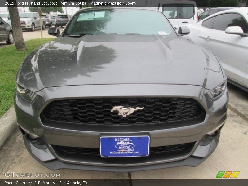 Magnetic Metallic / Ebony 2015 Ford Mustang EcoBoost Premium Coupe