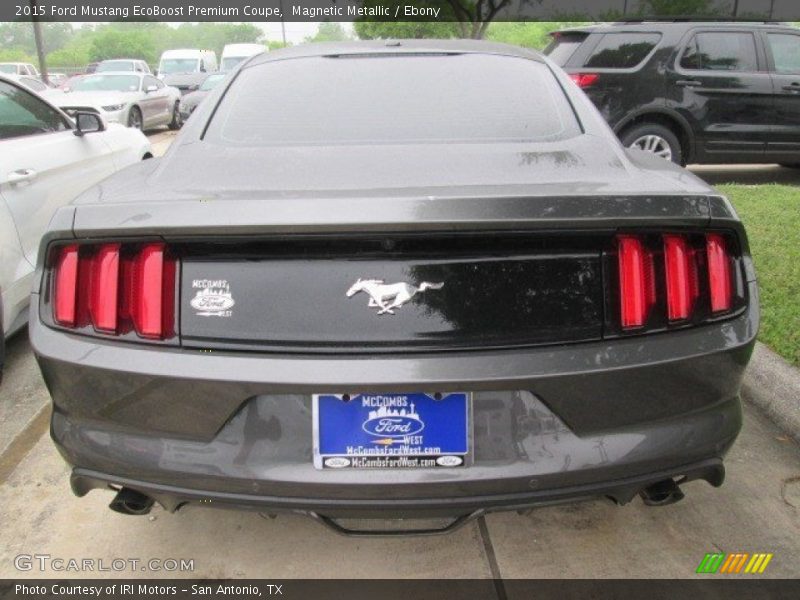 Magnetic Metallic / Ebony 2015 Ford Mustang EcoBoost Premium Coupe