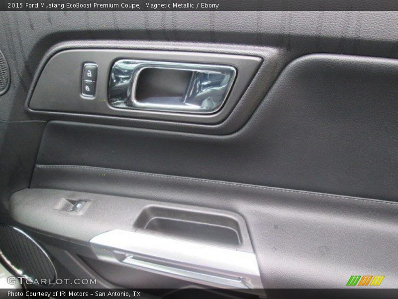 Magnetic Metallic / Ebony 2015 Ford Mustang EcoBoost Premium Coupe