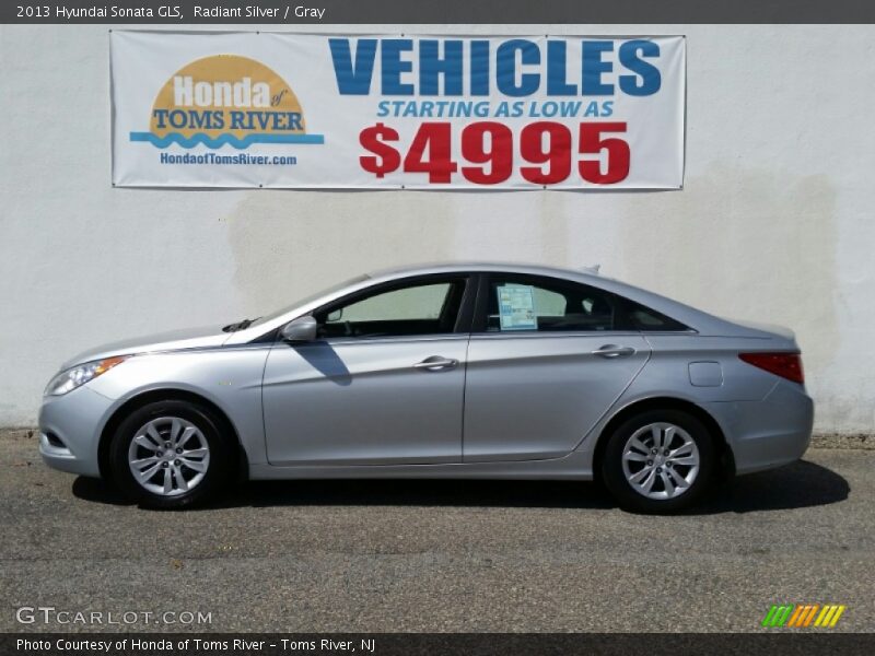 Radiant Silver / Gray 2013 Hyundai Sonata GLS