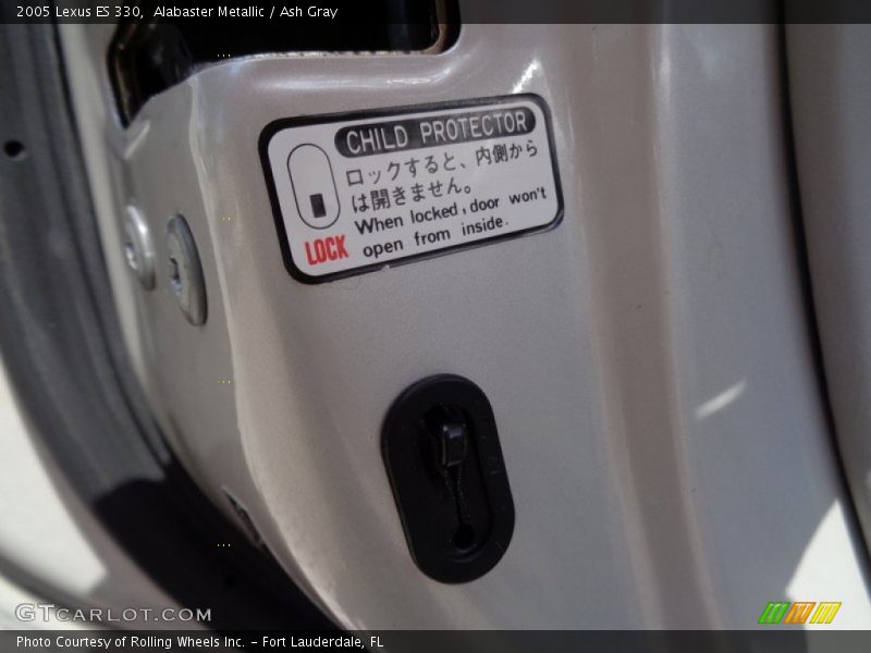 Alabaster Metallic / Ash Gray 2005 Lexus ES 330
