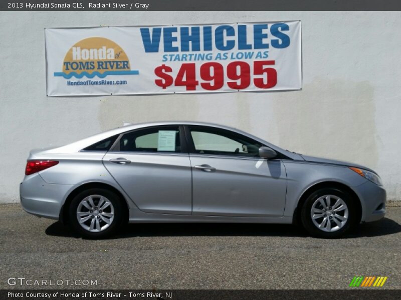 Radiant Silver / Gray 2013 Hyundai Sonata GLS
