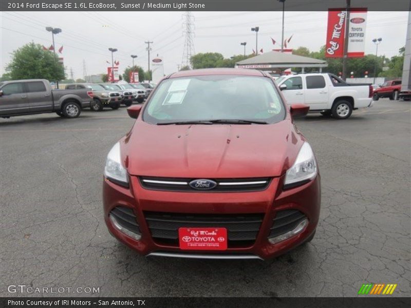Sunset / Medium Light Stone 2014 Ford Escape SE 1.6L EcoBoost