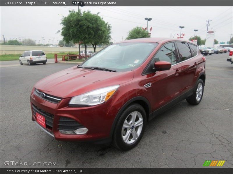 Sunset / Medium Light Stone 2014 Ford Escape SE 1.6L EcoBoost