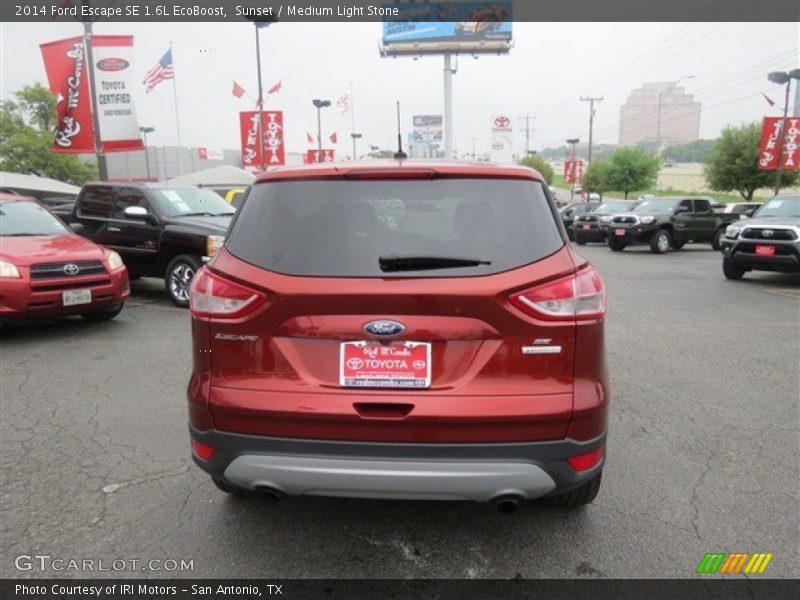 Sunset / Medium Light Stone 2014 Ford Escape SE 1.6L EcoBoost