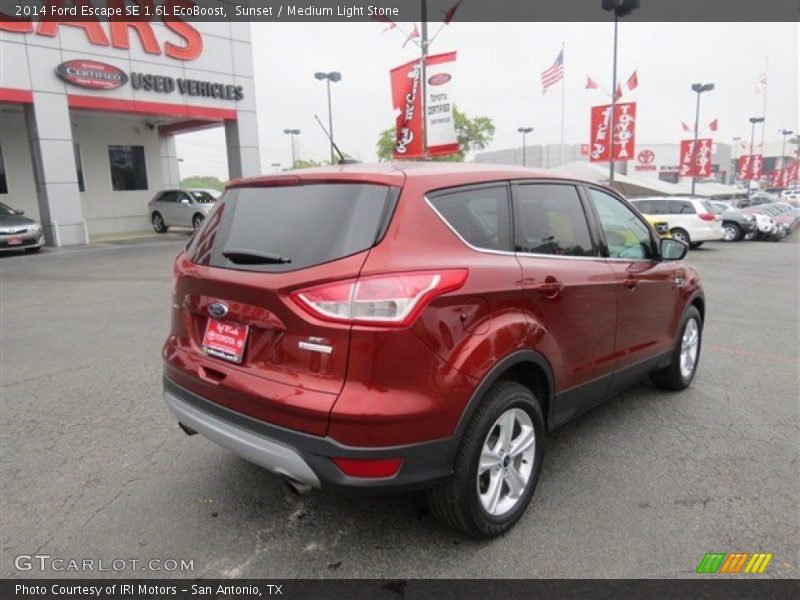 Sunset / Medium Light Stone 2014 Ford Escape SE 1.6L EcoBoost
