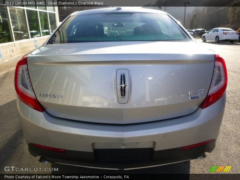 Silver Diamond / Charcoal Black 2013 Lincoln MKS AWD