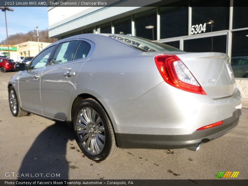 Silver Diamond / Charcoal Black 2013 Lincoln MKS AWD