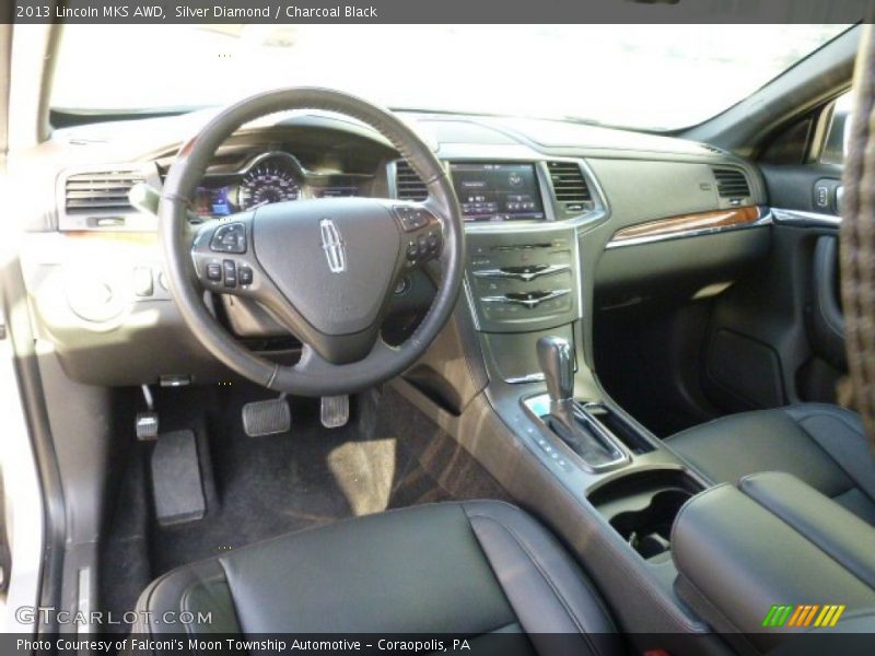 Silver Diamond / Charcoal Black 2013 Lincoln MKS AWD