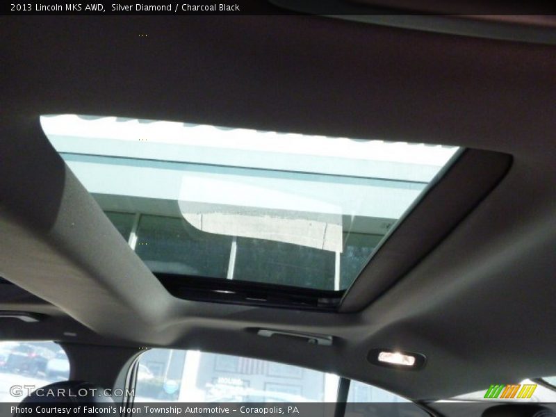 Silver Diamond / Charcoal Black 2013 Lincoln MKS AWD