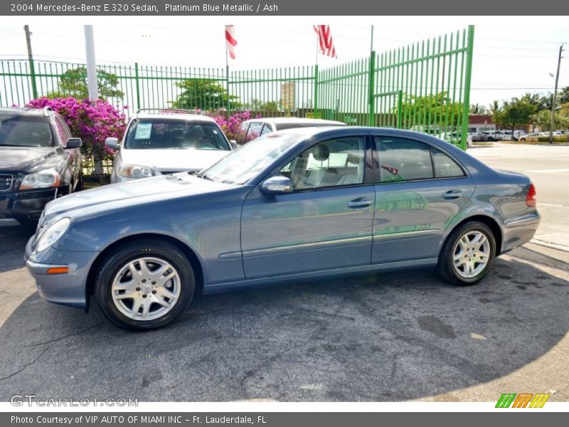 Platinum Blue Metallic / Ash 2004 Mercedes-Benz E 320 Sedan