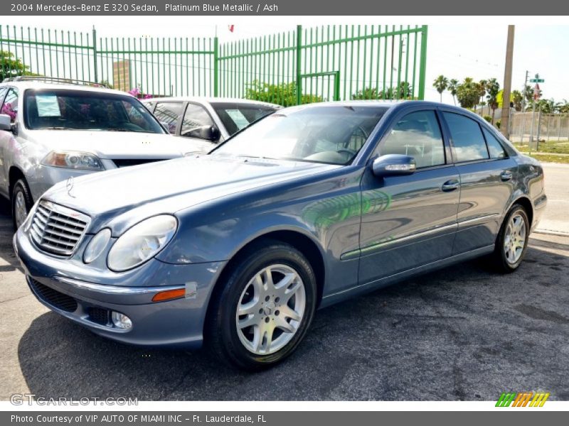Platinum Blue Metallic / Ash 2004 Mercedes-Benz E 320 Sedan