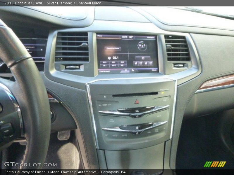 Silver Diamond / Charcoal Black 2013 Lincoln MKS AWD