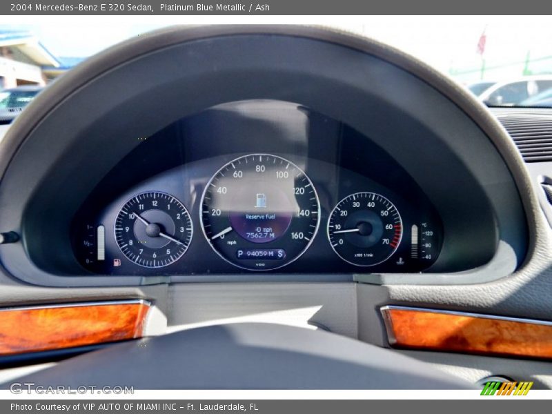 Platinum Blue Metallic / Ash 2004 Mercedes-Benz E 320 Sedan