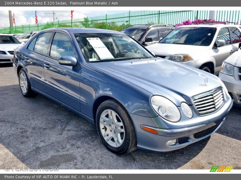 Platinum Blue Metallic / Ash 2004 Mercedes-Benz E 320 Sedan