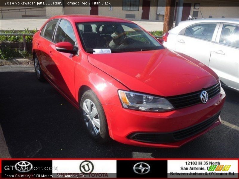 Tornado Red / Titan Black 2014 Volkswagen Jetta SE Sedan