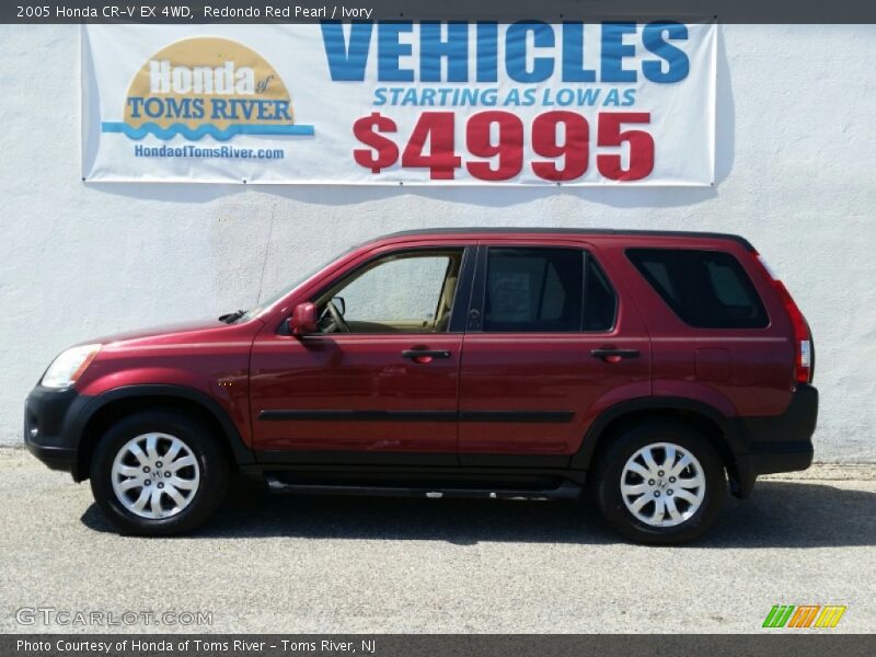 Redondo Red Pearl / Ivory 2005 Honda CR-V EX 4WD