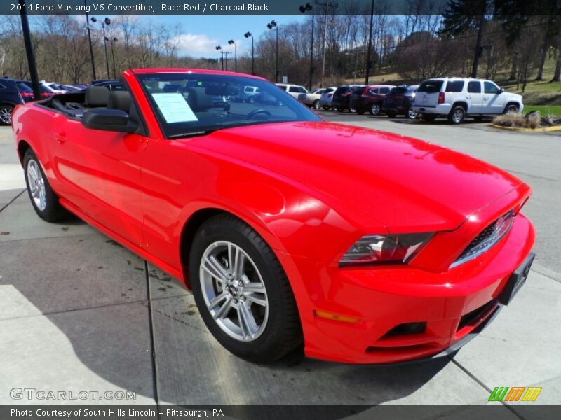 Race Red / Charcoal Black 2014 Ford Mustang V6 Convertible