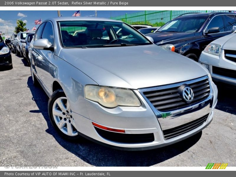 Reflex Silver Metallic / Pure Beige 2006 Volkswagen Passat 2.0T Sedan